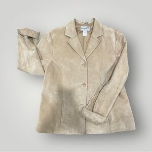 Vintage Pendleton Suede Western Top Stitch Blazer Large